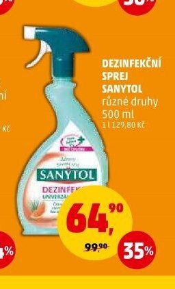 Dezinfekční sprej Sanytol různé druhy 500 ml