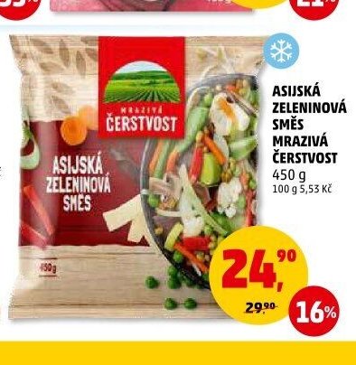 Asijská zeleninová směs Mrazivá Čerstvost