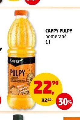Cappy Pulpy pomeranč 1 l