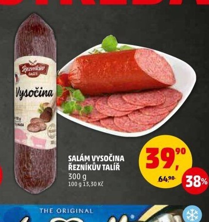 Salám Vysočina Řezníkův talíř