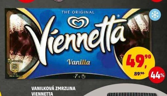 Vanilková zmrzlina Viennetta