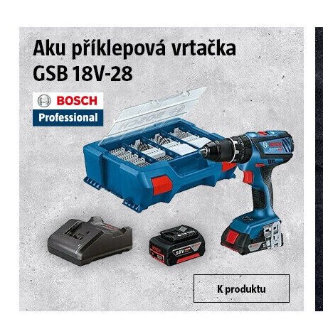 Aku příklepová vrtačka GSB 18V-28 - BAUHAUS akcniletaky.com