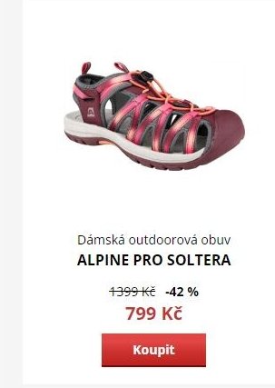 Dámská outdoorová obuv ALPINE PRO SOLTERA