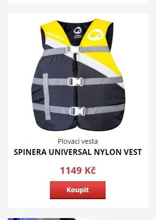 Plovací vesta SPINERA UNIVERSAL NYLON VEST