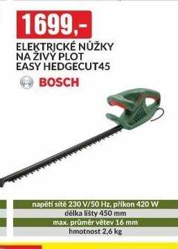 ELEKTRICKÉ NŮŽKY NA ŽIVÝ PLOT EASY HEDGECUT45