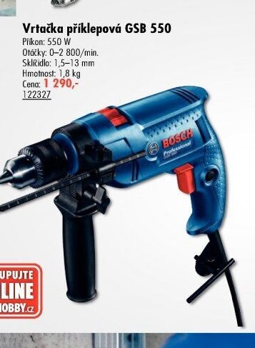 Vrtačka příklepová GSB 550 - UNI HOBBY akcniletaky.com