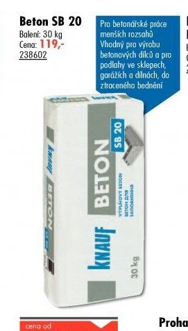 Beton SB 20 - UNI HOBBY akcniletaky.com