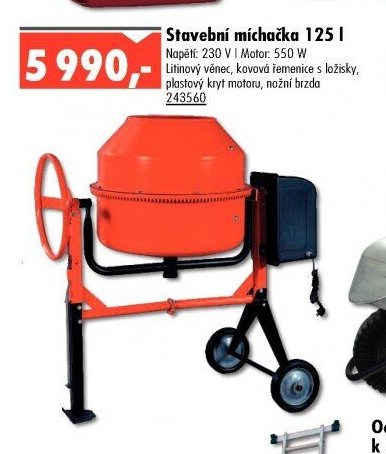 Stavební míchačka 125 l - UNI HOBBY akcniletaky.com