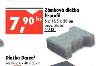 Zámková dlažba H-profil - UNI HOBBY akcniletaky.com