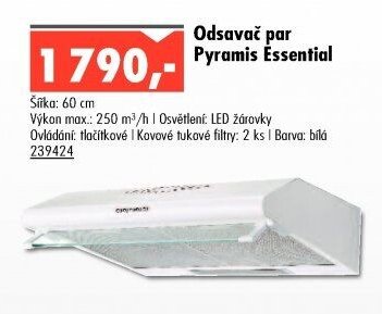 Odsavač par Pyramis Essential - UNI HOBBY akcniletaky.com