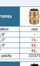 Mosazné fitinky - Redukce FEMA - UNI HOBBY akcniletaky.com