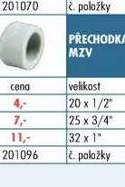 Rozvody PPR - Přechodka MZD - UNI HOBBY akcniletaky.com