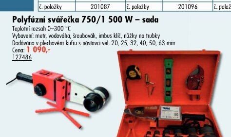 Polyfúzní svářečka 750/1 500 W - UNI HOBBY akcniletaky.com