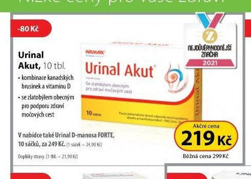 Urinal Akut, 10 tbl.
