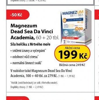 Magnezum Dead Sea Da Vinci Academia, 60 + 20 tbl.