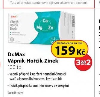 Dr.Max Vápník-Hořčík-Zinek 100 tbl.