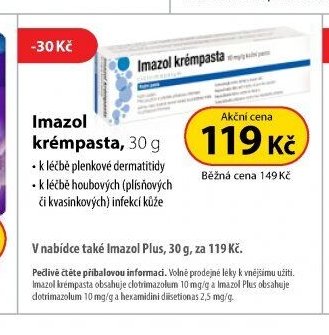 Imazol krémpasta, 30 g