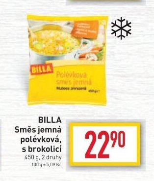 BILLA Směs jemná polévková, s brokolicí