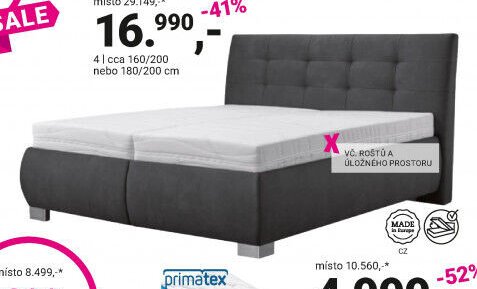 Čalouněná postel UNIVERSE - Möbelix akcniletaky.com