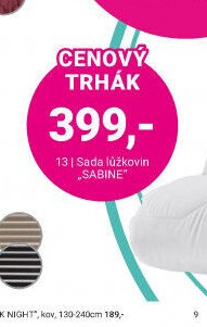 Sada lůžkovin SABINE - Möbelix akcniletaky.com