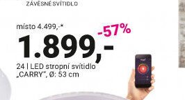 LED stropní svítidlo „CARRY“ - Möbelix akcniletaky.com