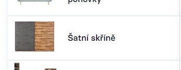 Šatní skříně