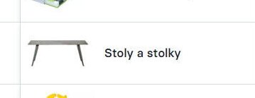 Stoly a stolky
