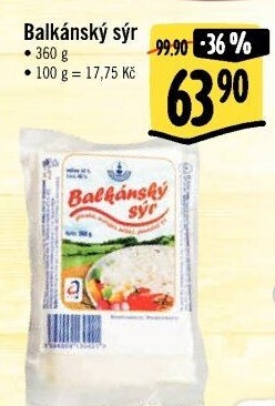 Balkánský sýr Mlékárna Polná