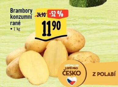 Brambory konzumní rané