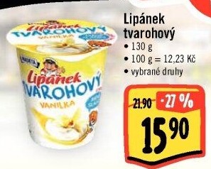 Dezert Lipánek tvarohový Madeta