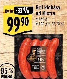 Grilovací klobása od Mistra Láďa Grileman Kostelecké uzeniny