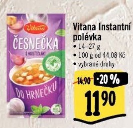 Instantní polévky Vitana