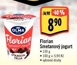 Jogurt smetanový Florian Olma