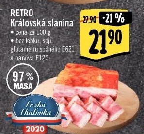 Královská slanina Albert Retro