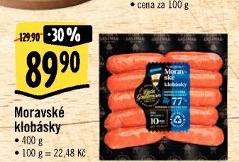 Moravské klobásky Láďa Grileman Kostelecké uzeniny