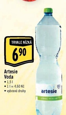 Přírodní voda Artesie