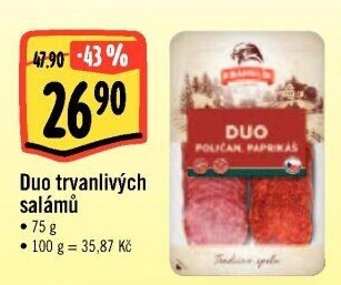 Salám Poličan+Paprikáš duo Krahulík