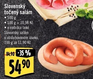Salám slovenský točený