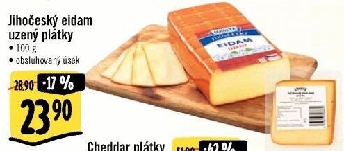 Sýr Eidam uzený 44% Jihočeský Madeta