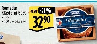 Sýr Romadur Klášterní Madeta