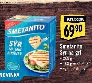 Sýr Smetanito na gril Želetava