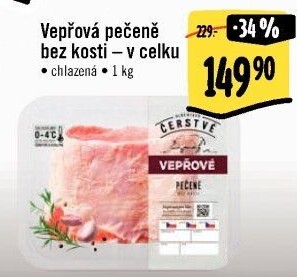 Vepřová pečeně bez kosti Albert