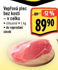 Vepřová plec bez kosti