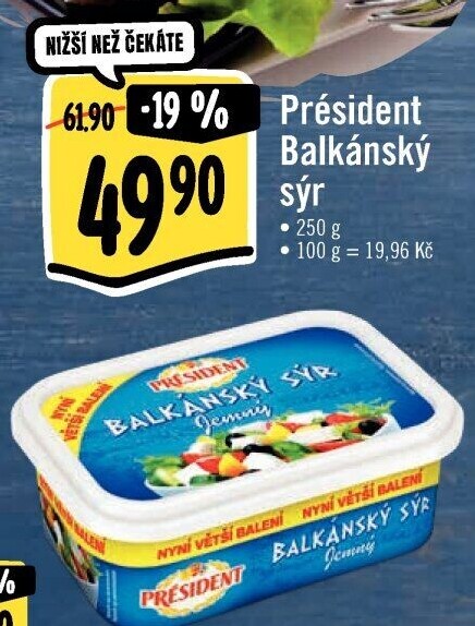 Balkánský sýr Président