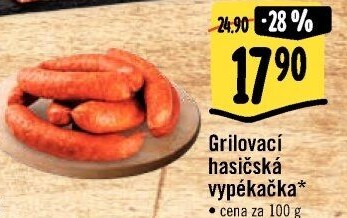 Klobása hasičská vypékačka