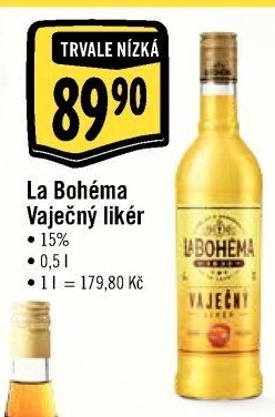 Likér vaječný La Bohéma