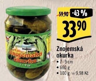 Okurky Znojemská okurka