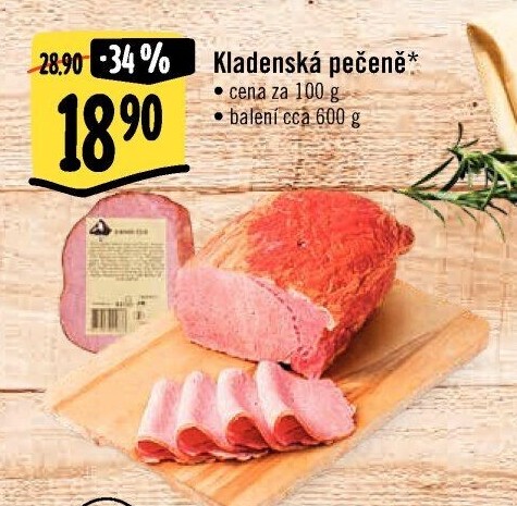 Pečeně kladenská Kostelecké uzeniny