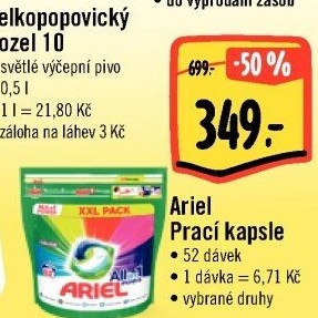 Prací kapsle Ariel