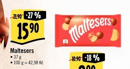 Pralinky čokoládové Maltesers